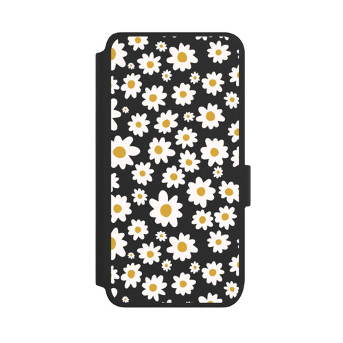Samsung Galaxy S25 NIVOflip Daisy Flower Seamless Pattern Transparent