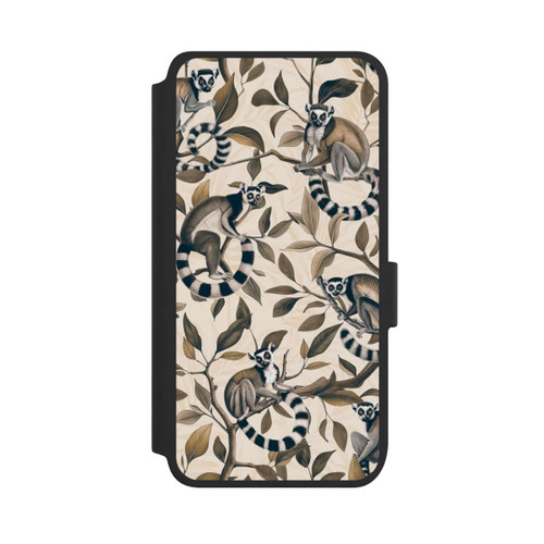 Samsung Galaxy S25 NIVOflip Lush Tropical Lemur Paradise