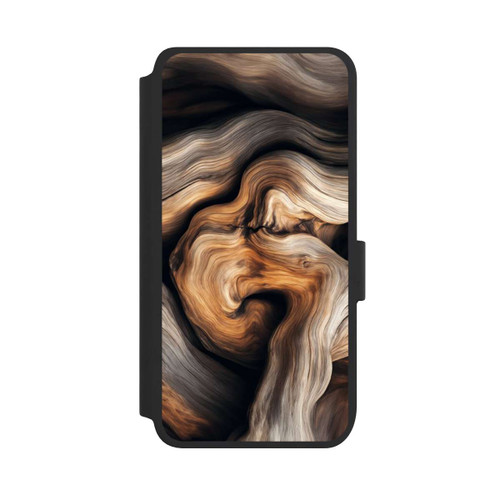Samsung Galaxy S25 NIVOflip Rustic Wood avec IA