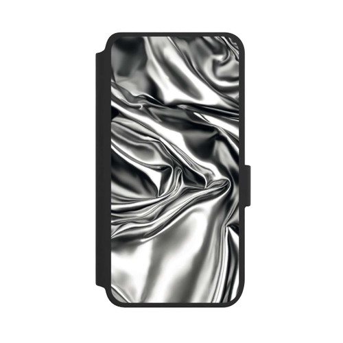 Samsung Galaxy S25 NIVOflip Shiny Chrome Silver with AI