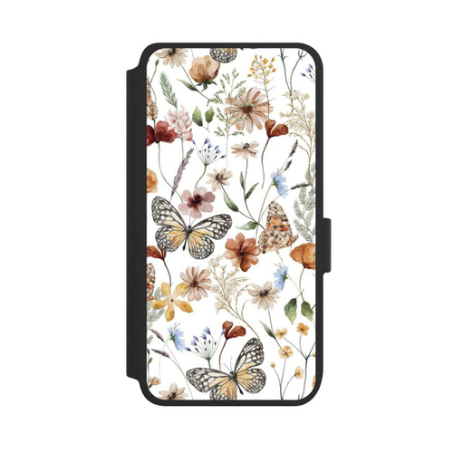 Samsung Galaxy S25 NIVOflip Wildflowers and Butterflies Pattern