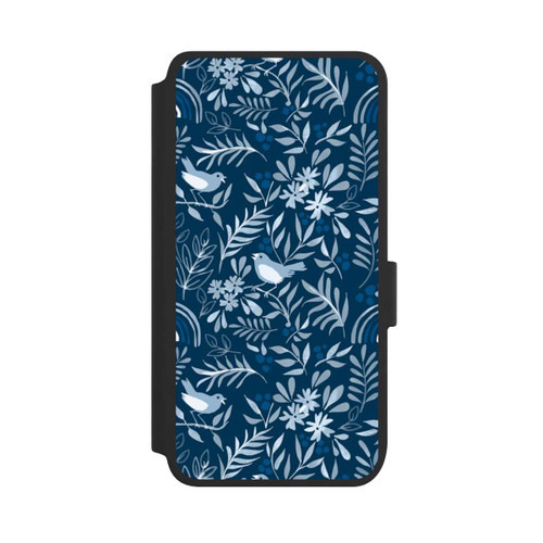 Samsung Galaxy S25 NIVOflip Classic Blue Pattern