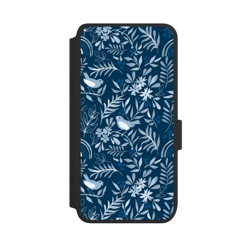 Galaxy S25 NIVOflip Classic Blue Pattern