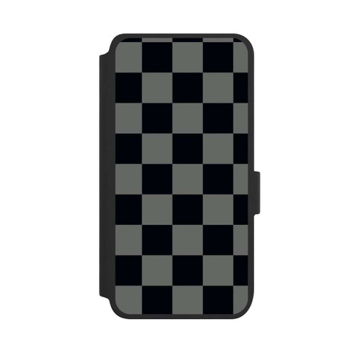 Samsung Galaxy S25 NIVOflip Schachbrett Schwarz Grau