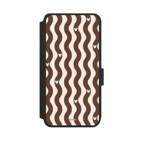 Samsung Galaxy S25 NIVOflip Mickey Mouse Brown Pattern Waves