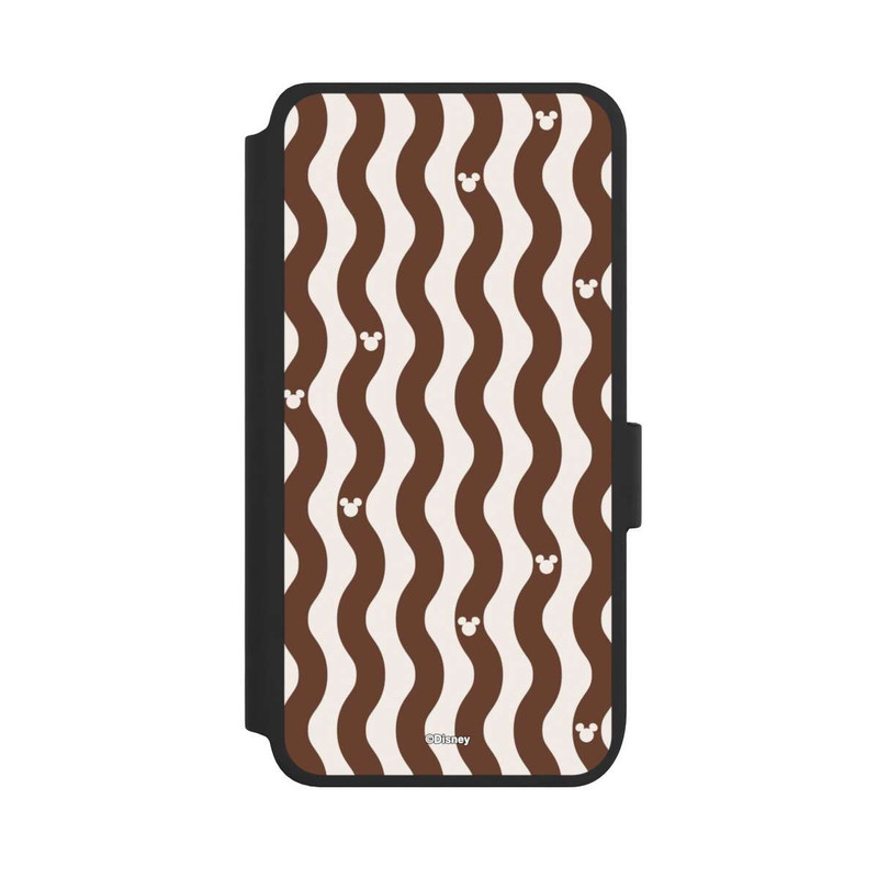 Galaxy S25 NIVOflip Micky Muster Braune Wellen