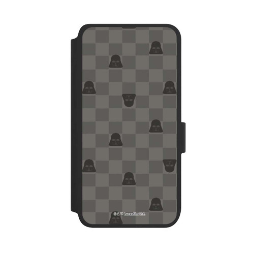 Samsung Galaxy S25 NIVOflip Darth Vader Schachbrettmuster Schwarz