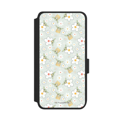 Samsung Galaxy S25 NIVOflip Baby Yoda Blumen Muster