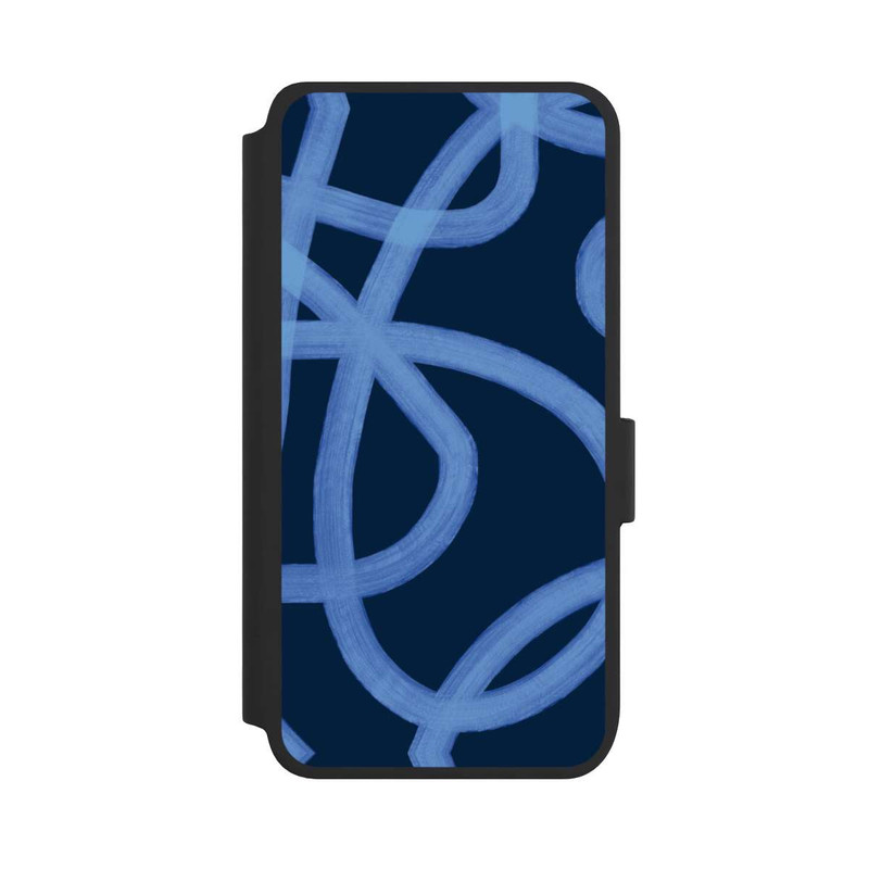 Galaxy S25 NIVOflip Laced Up Tones of Blue