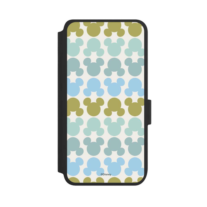 Galaxy S25 NIVOflip Disney Mickey Icon Pattern Green and Blue