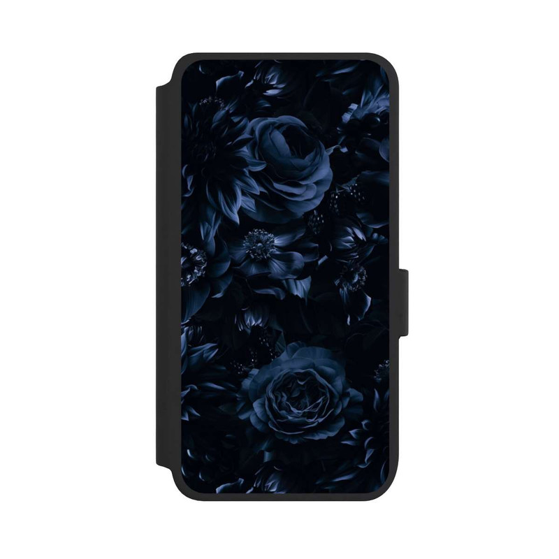 Galaxy S25 NIVOflip Shadow Flowers Blue