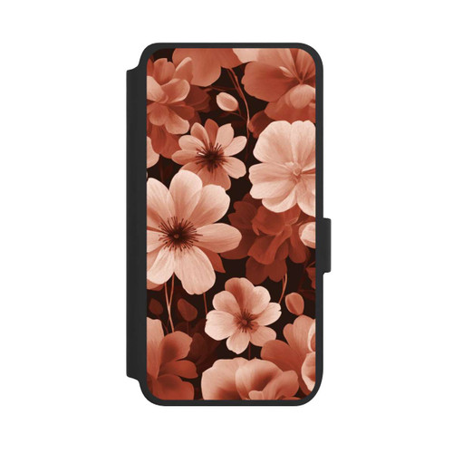 Samsung Galaxy S25 NIVOflip Rote Negativblumen mit KI