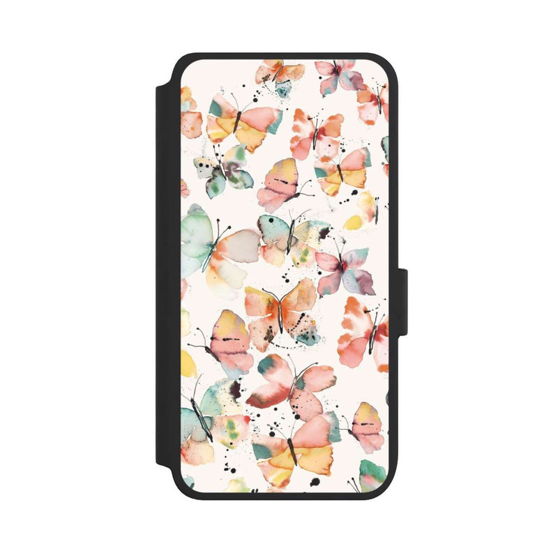 Galaxy S25 NIVOflip Butterflies Watercolor Pattern
