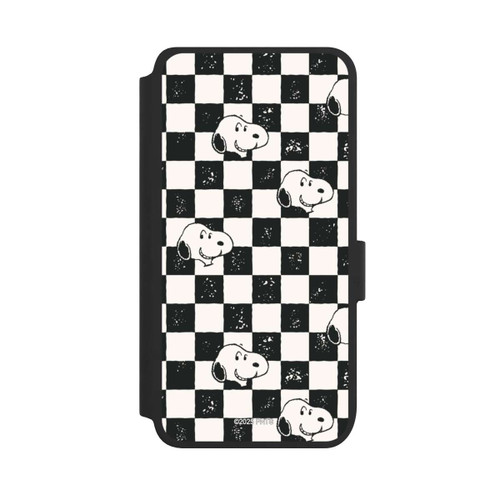 Samsung Galaxy S25 NIVOflip Snoopy Heads Checked Pattern