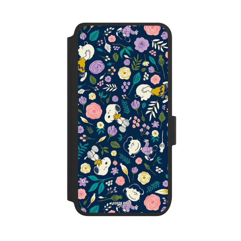Galaxy S25 NIVOflip Peanuts Dark Flower Pattern