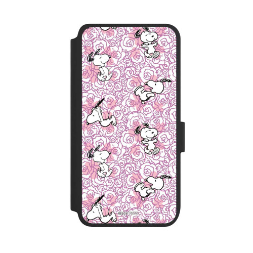 Samsung Galaxy S25 NIVOflip Peanuts Pink Roses Pattern