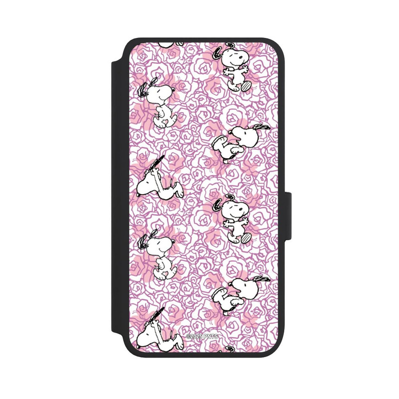 Galaxy S25 NIVOflip Peanuts Pink Roses Pattern