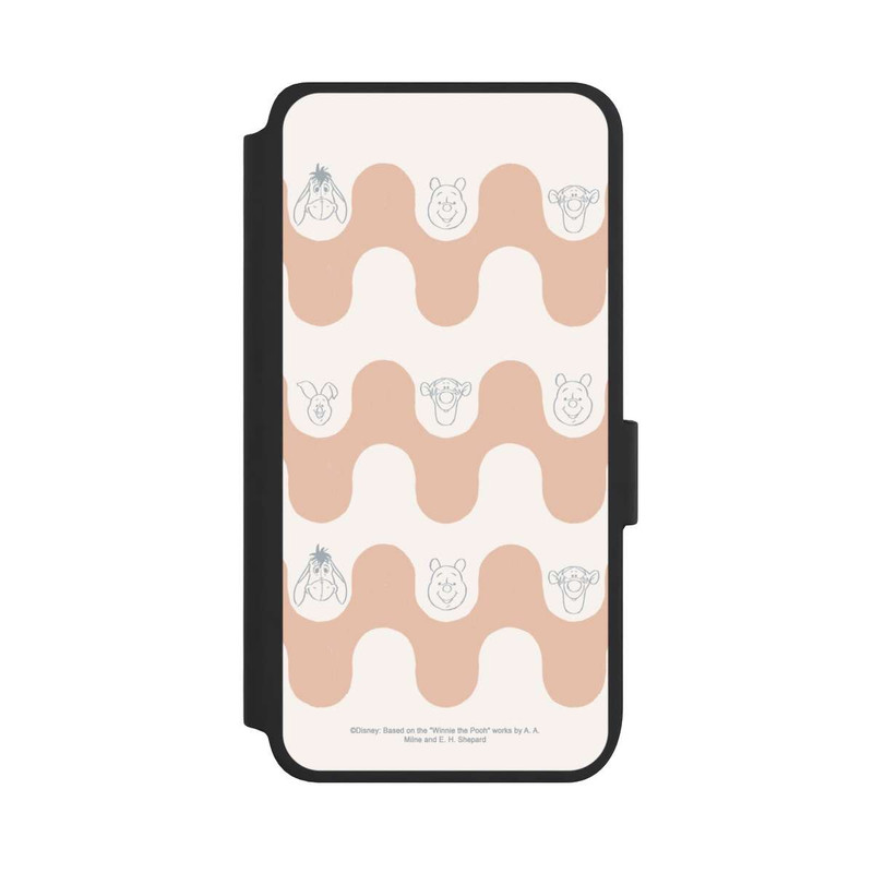 Galaxy S25 NIVOflip Winnie l'Ourson et ses Amis Motif Vagues Bohèmes