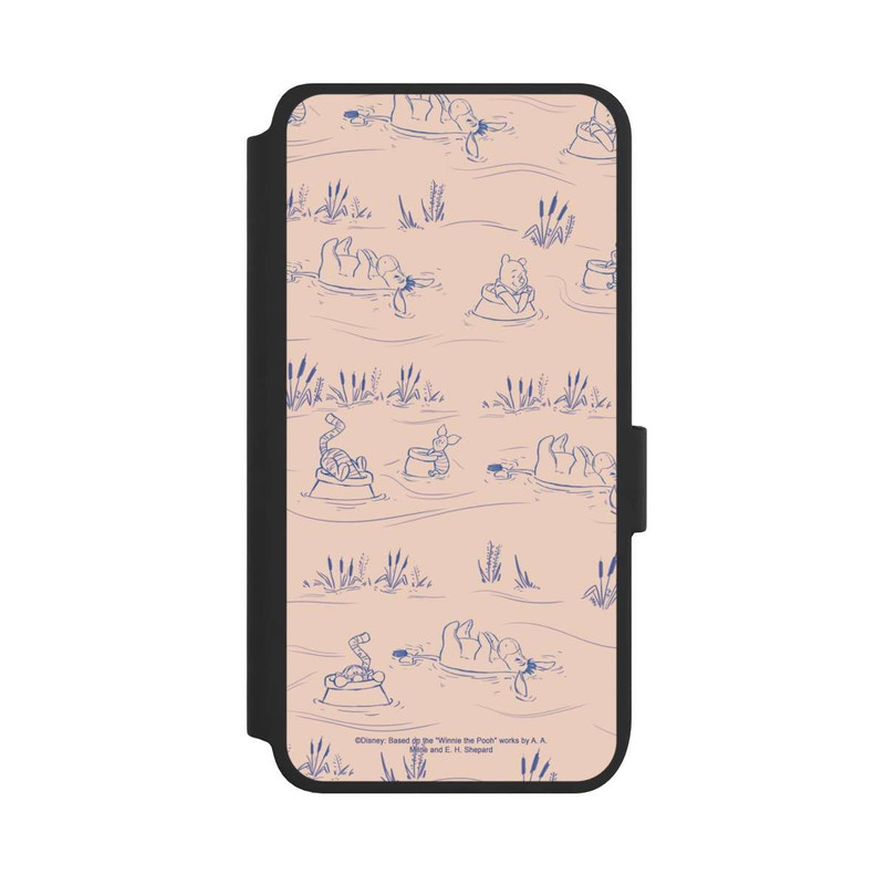 Galaxy S25 NIVOflip Winnie l'Ourson Pont Rose à Motif Céramique