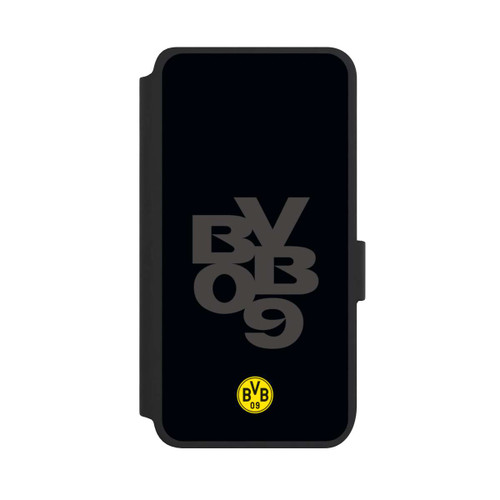 Samsung Galaxy S25 NIVOflip BVB09 Grau Schwarz