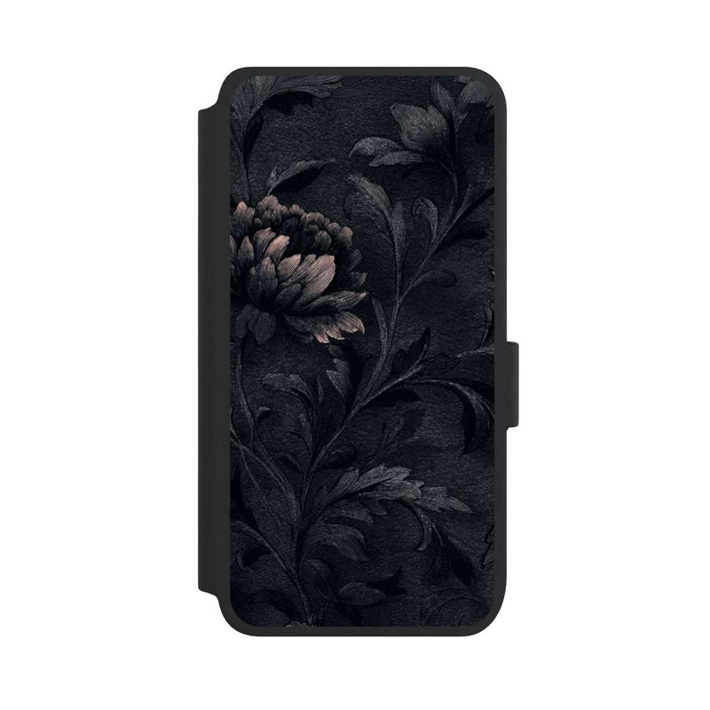 Galaxy S25 NIVOflip Flower Pattern Dark Vintage
