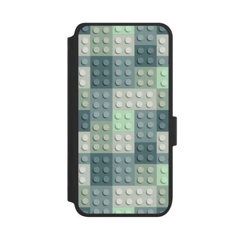Samsung Galaxy S25 NIVOflip Green Blocks Pattern