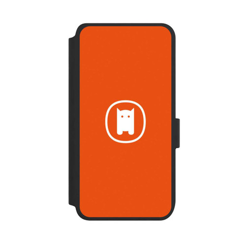 Samsung Galaxy S25 NIVOflip Nivocase Logo Orange