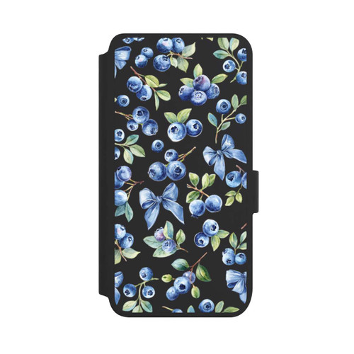 Samsung Galaxy S25 NIVOflip Blaubeere Schleifen Transparent mit KI