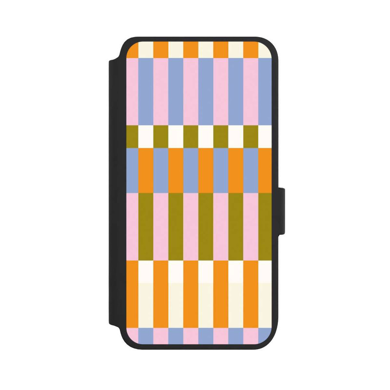 Galaxy S25 NIVOflip Thème à Carreaux Colorés et Audacieux