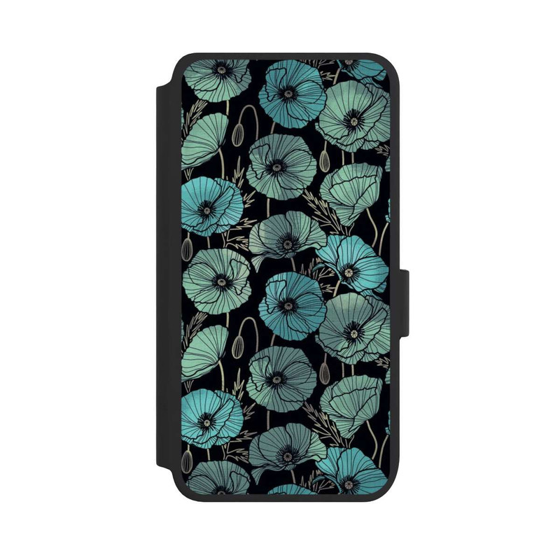 Galaxy S25 NIVOflip Coquelicots d'Été Verts