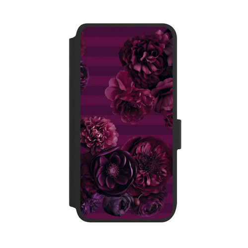 Samsung Galaxy S25 NIVOflip Majestic Baroque Blossom Dream Burgundy Pink with AI
