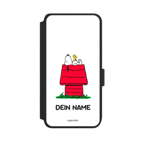 Samsung Galaxy S25 NIVOflip Snoopy and Woodstock Classic Personalisierbar
