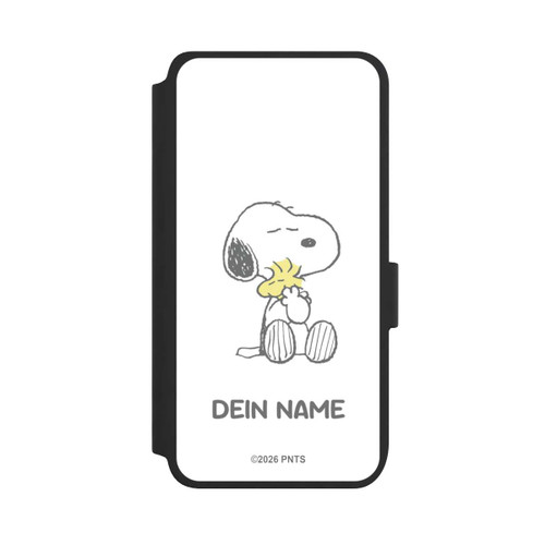 Samsung Galaxy S25 NIVOflip Snoopy And Woodstock Cuddling Personnalisable
