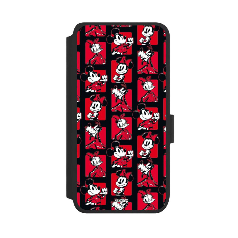 Galaxy S25 NIVOflip Mickey Mouse Racing Pattern Red