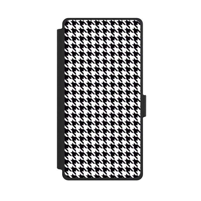 Galaxy S25 Ultra NIVOflip Houndstooth black-white