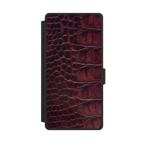 Samsung Galaxy S25 Ultra NIVOflip Cuir de Crocodile