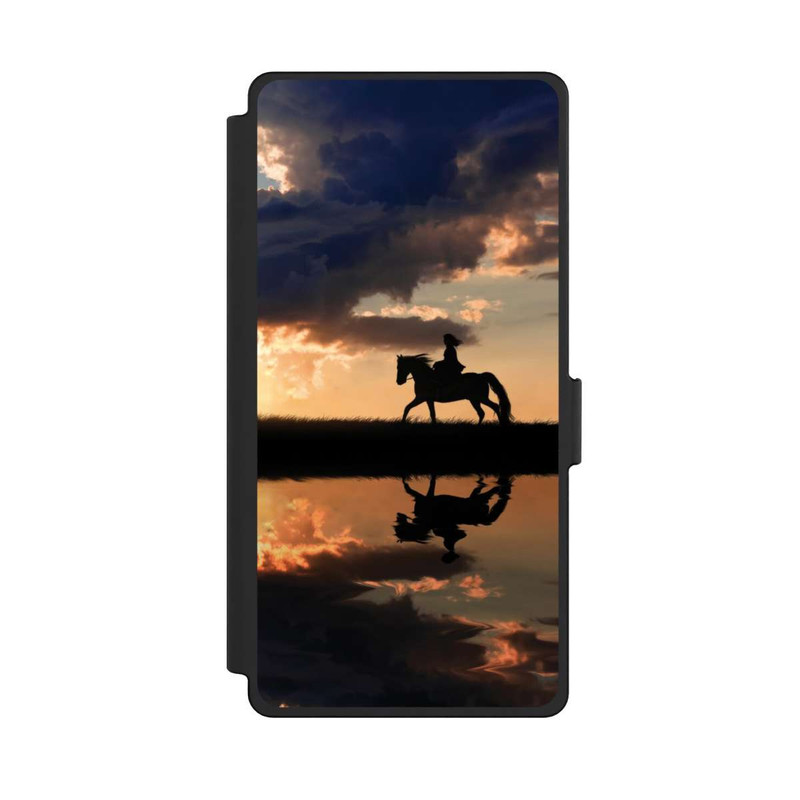 Galaxy S25 Ultra NIVOflip Randonnée à Cheval au Crépuscule