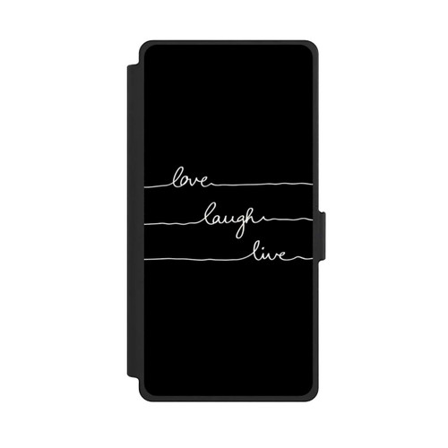 Samsung Galaxy S25 Ultra NIVOflip Love Laugh Live weiß/schwarz