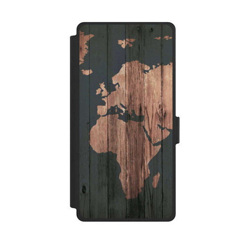 Samsung Galaxy S25 Ultra NIVOflip Wooden World Map