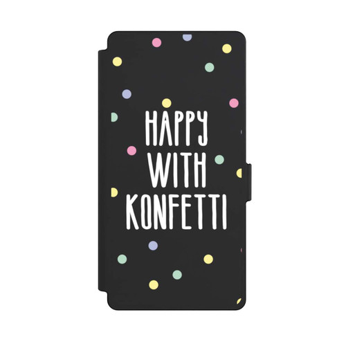 Samsung Galaxy S25 Ultra NIVOflip Happy with Konfetti White ohne Hintergrund