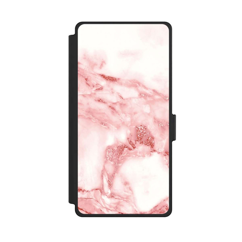 Galaxy S25 Ultra NIVOflip Marbre Rose et Blanc