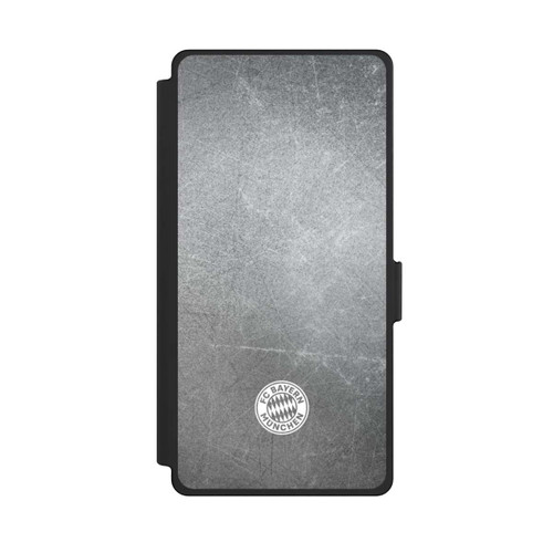 Samsung Galaxy S25 Ultra NIVOflip Classic FCB Logo Small - White on Metal Look