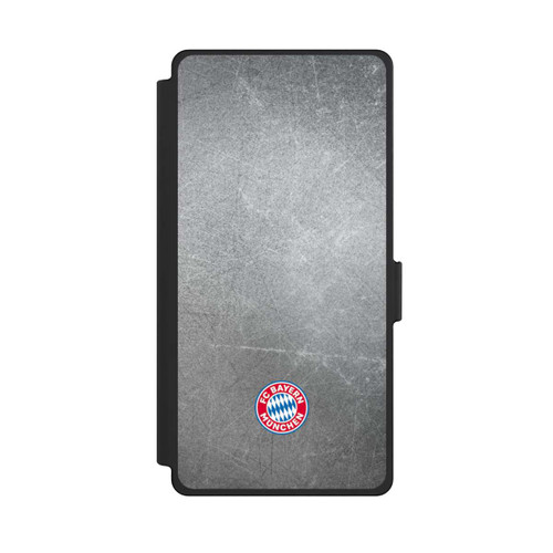 Samsung Galaxy S25 Ultra NIVOflip Klassisches FCB Logo Klein - Bunt auf Metalllook