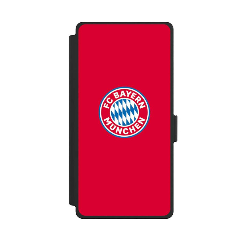 Galaxy S25 Ultra NIVOflip FCB Logo sur fond rouge