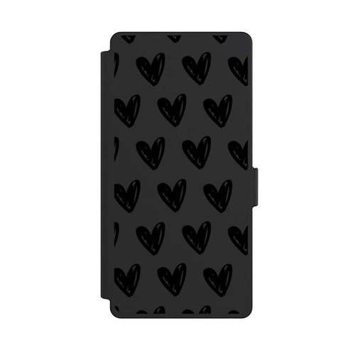 Samsung Galaxy S25 Ultra NIVOflip Herzen Schwarz ohne Hintergrund