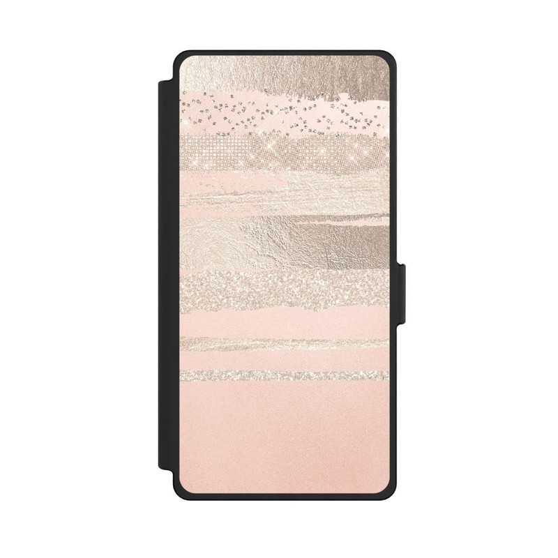 Galaxy S25 Ultra NIVOflip Couches de paillettes (Rosé/Argent) Glitterlook