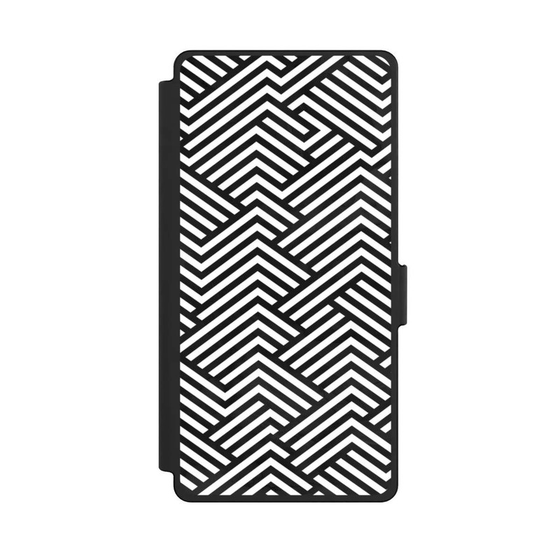 Galaxy S25 Ultra NIVOflip Schwarz und Weiß ZigZag