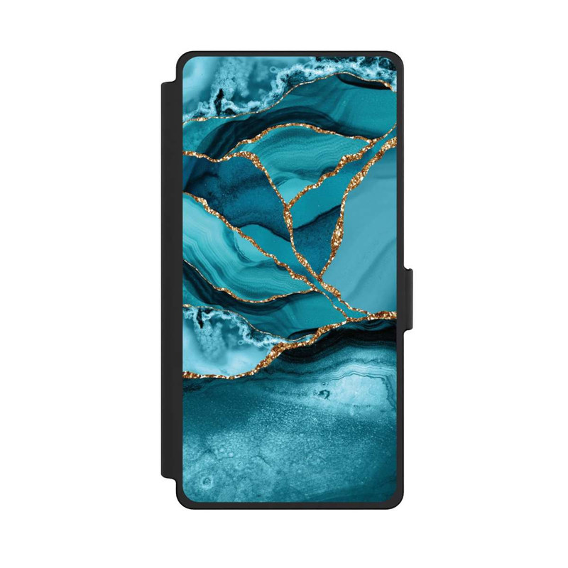 Galaxy S25 Ultra NIVOflip Ice Blue Marble Landscape