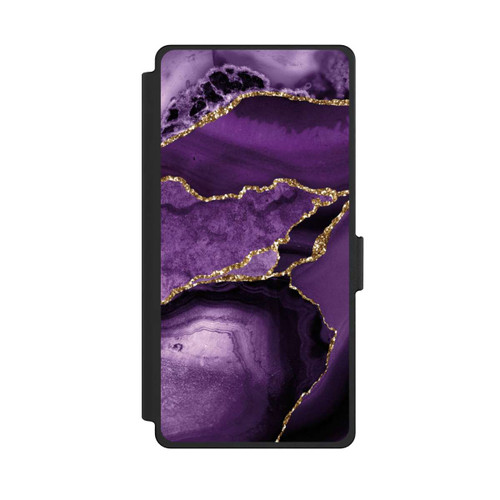 Samsung Galaxy S25 Ultra NIVOflip Marbre Violet Paysage