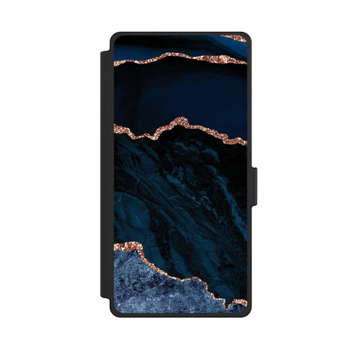 Samsung Galaxy S25 Ultra NIVOflip Nacht Blau Marmor Landschaft